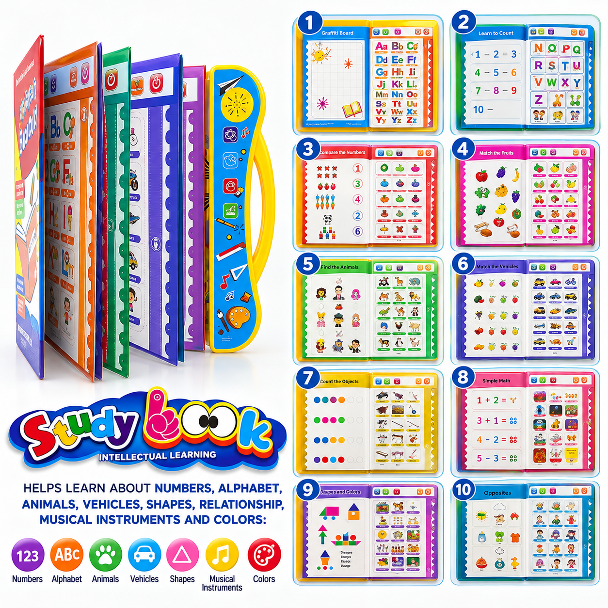 Interactive Intelligence Study Book for Kids