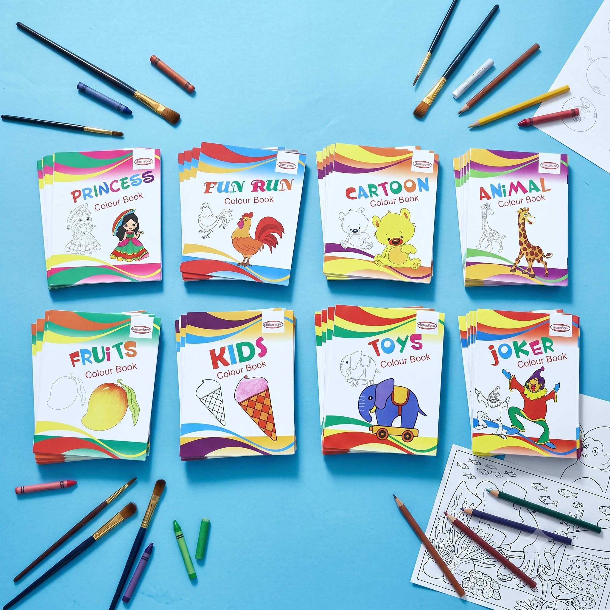 Colouring books for kids (Pack of 40)