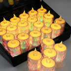 Flameless LED Tea Light Candles – 24 Pc Diwali Decor | Indo Glow
