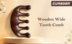 Wooden Massage Comb 100% Natural Handmade Pure wood Five-tooth Meridians Scalp Massager Comb No Static Wide Tooth Combs for Head Scalp Combs Meridians Scraping Massage Tool (Carving style)