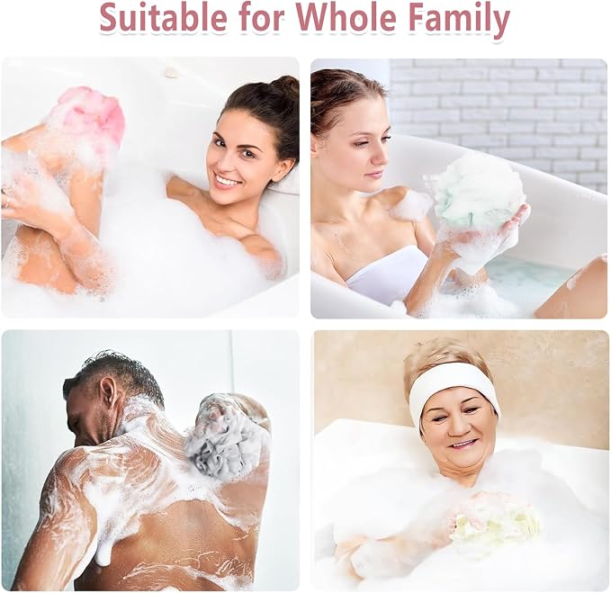 Bath Loofah Sponge – 6 Pcs Exfoliating Body Scrubber | VelvaBloom
