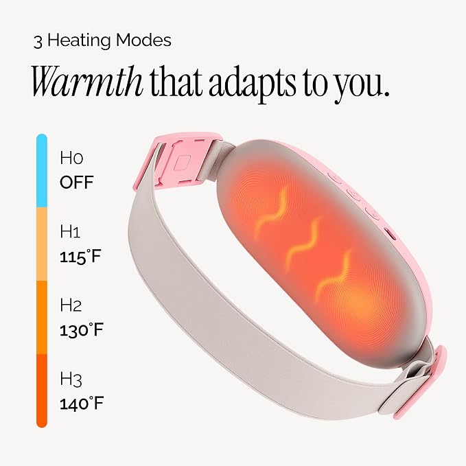 Menstrual Cramp Relief Belt – Rechargeable Heating Pad | Velvet Wellness