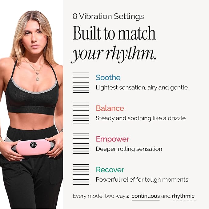 Menstrual Cramp Relief Belt – Rechargeable Heating Pad | Velvet Wellness